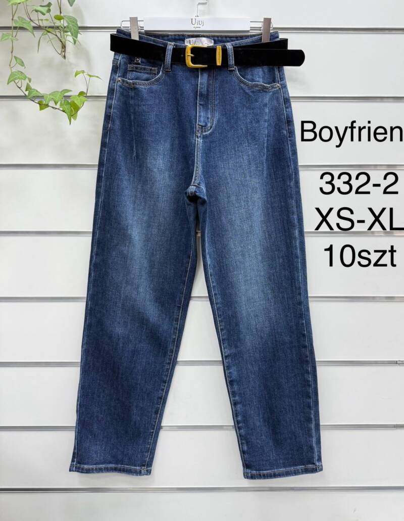 Spodnie damskie jeansy Roz XS-XL, 1 Kolor Paczka 10 szt